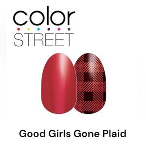 3 FOR $35: COLOR STREET Nail Strips - Good Girls Gone Plaid